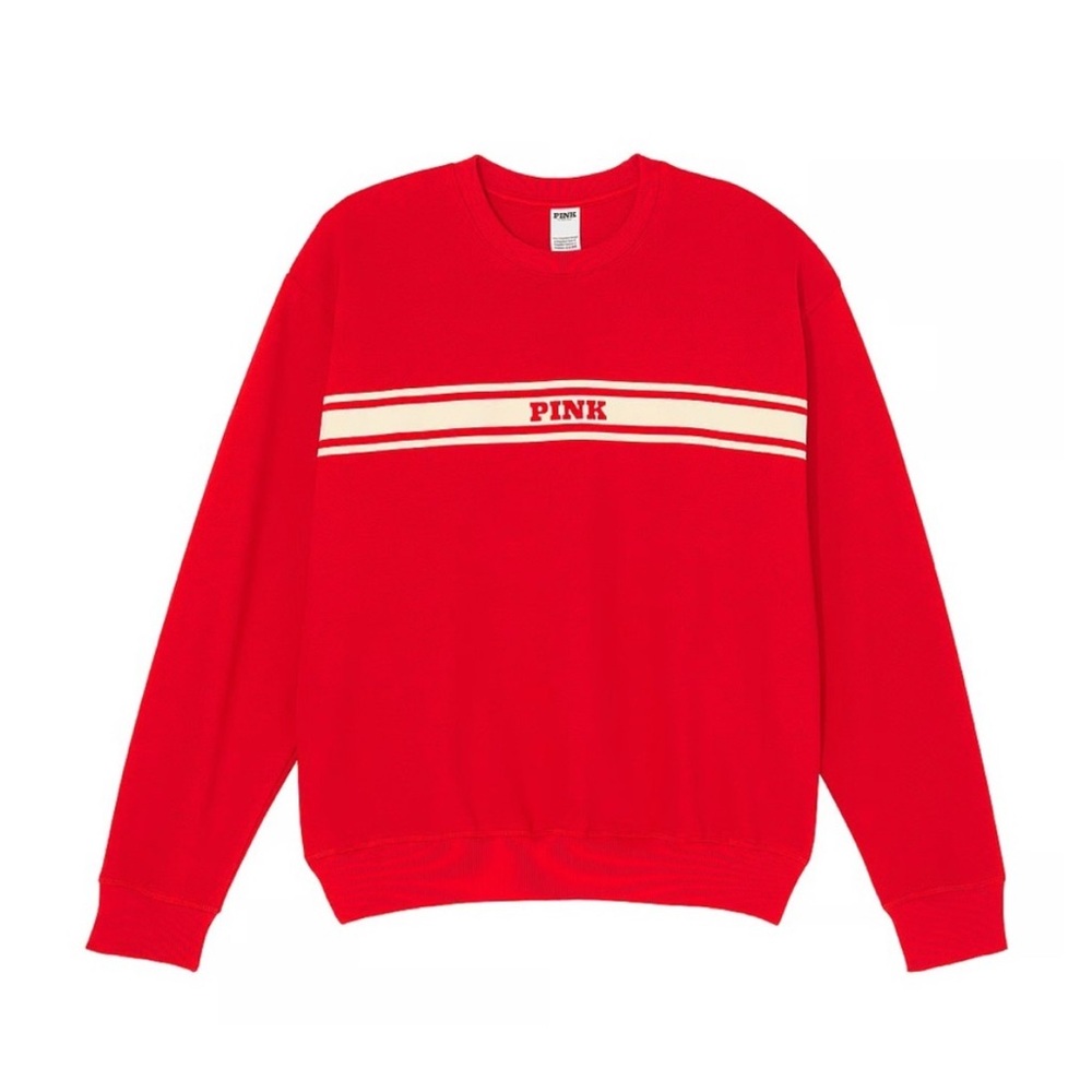 VS PINK IVY FLEECE CLASSIC CREWNECK SWEATSHIRT